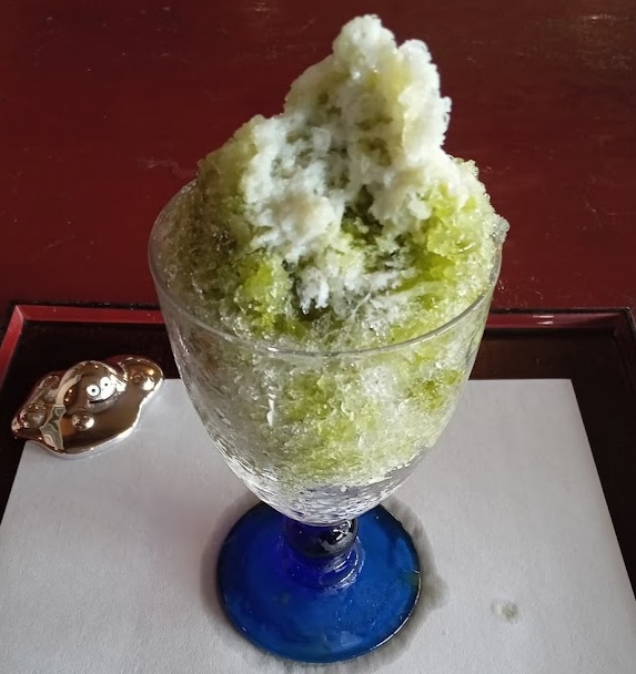 鎌倉山の蕎麦屋 檑亭のかき氷 宇治ミルク