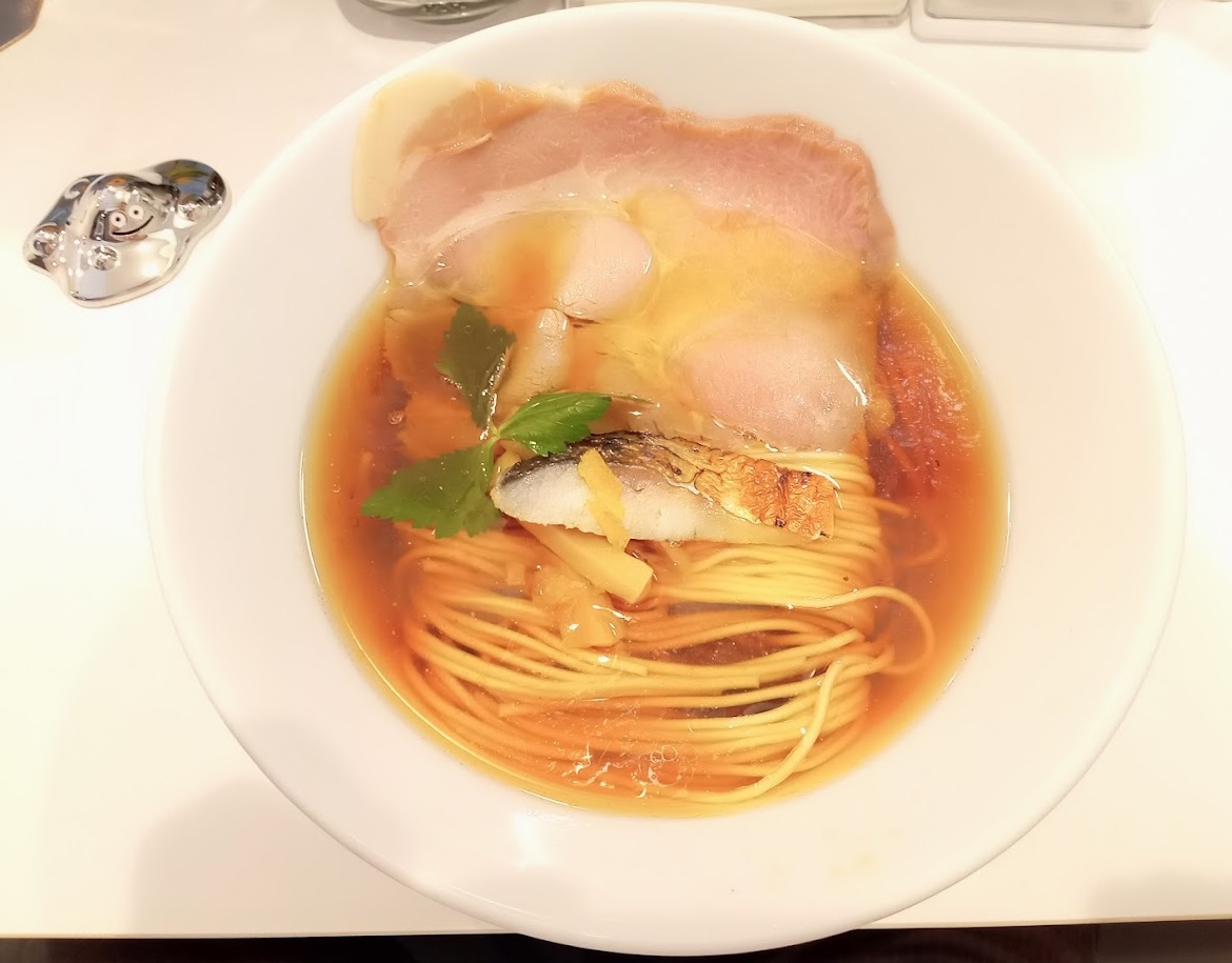 絹と小麦のさば醤油らーめん