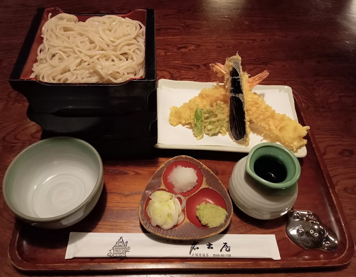 蕎麦処 名古屋 天せいろ大盛り